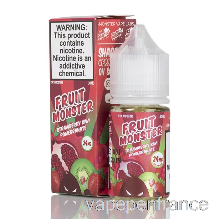 Fraise Kiwi Grenade - Sels De Monstre De Fruits - Stylo Vape 30 Ml 24 Mg